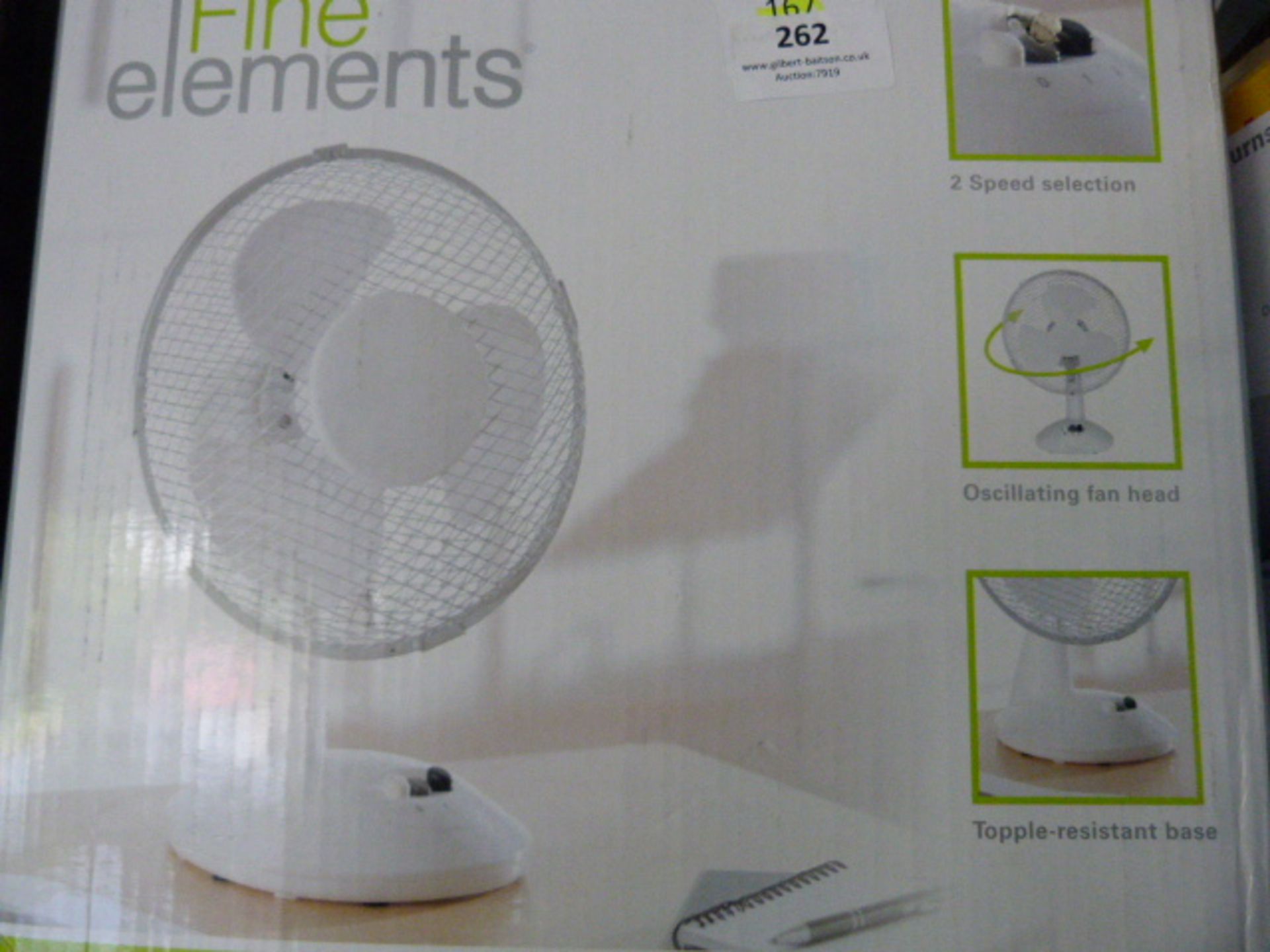 *Fine Elements 9" Desk Fan