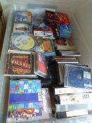 Box of CD, Videos and DVDs