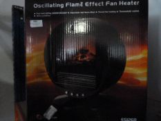 *Oscillating Flame Effect Fan Heater