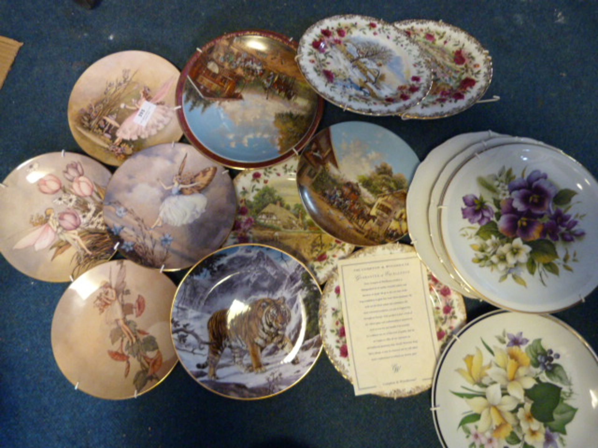 Quantity of Decorative Plates Including Royal Worc