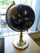 Decorative Globe on Brass Pedestal