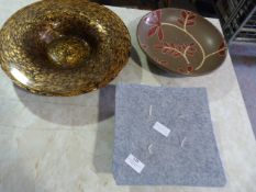 *Granite Effect Candle and Two Bowls