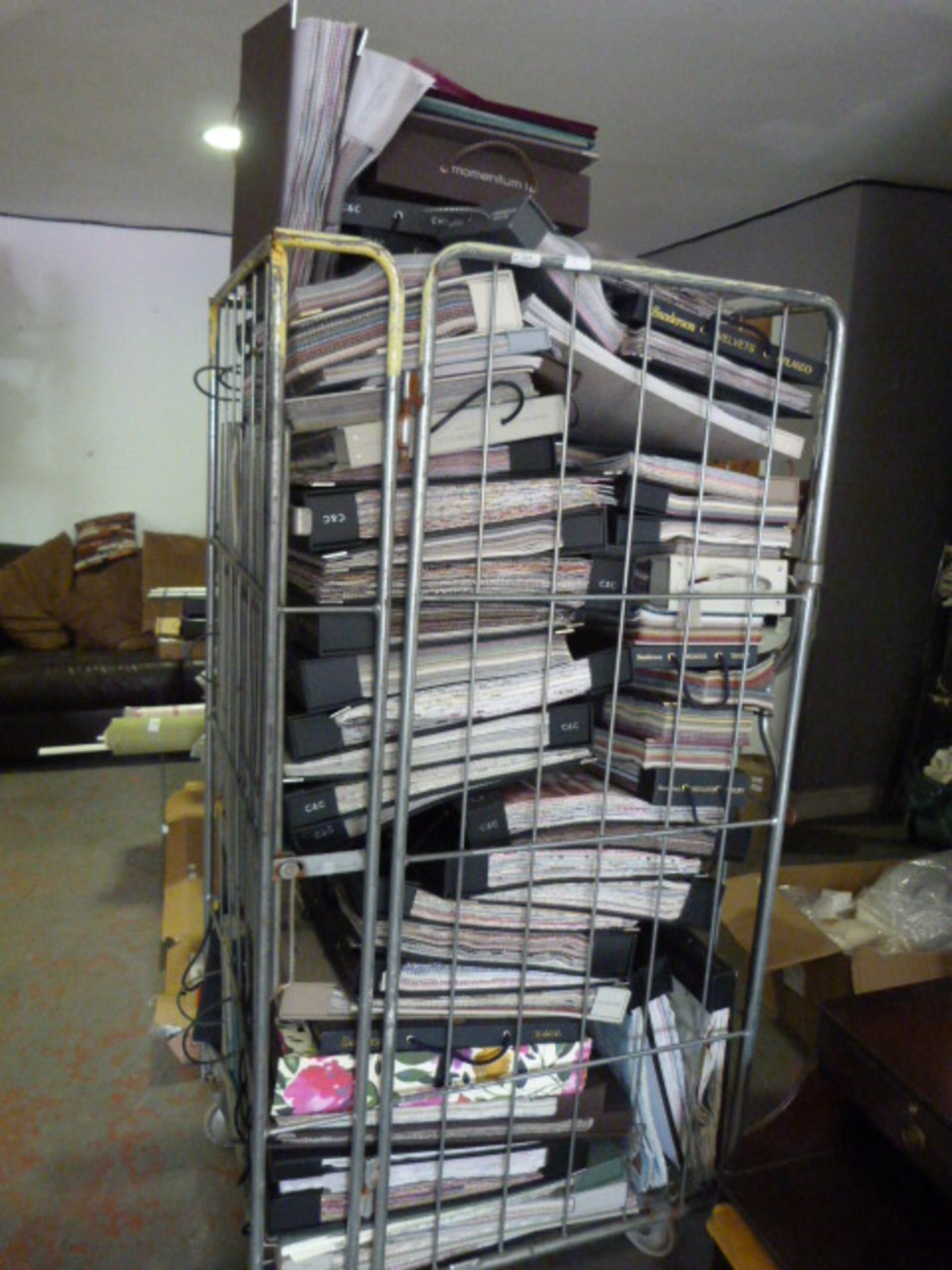 *Cage of Fabric Sample Books