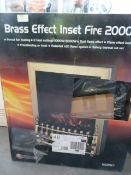 *Brass Effect Inset Fire 2000W