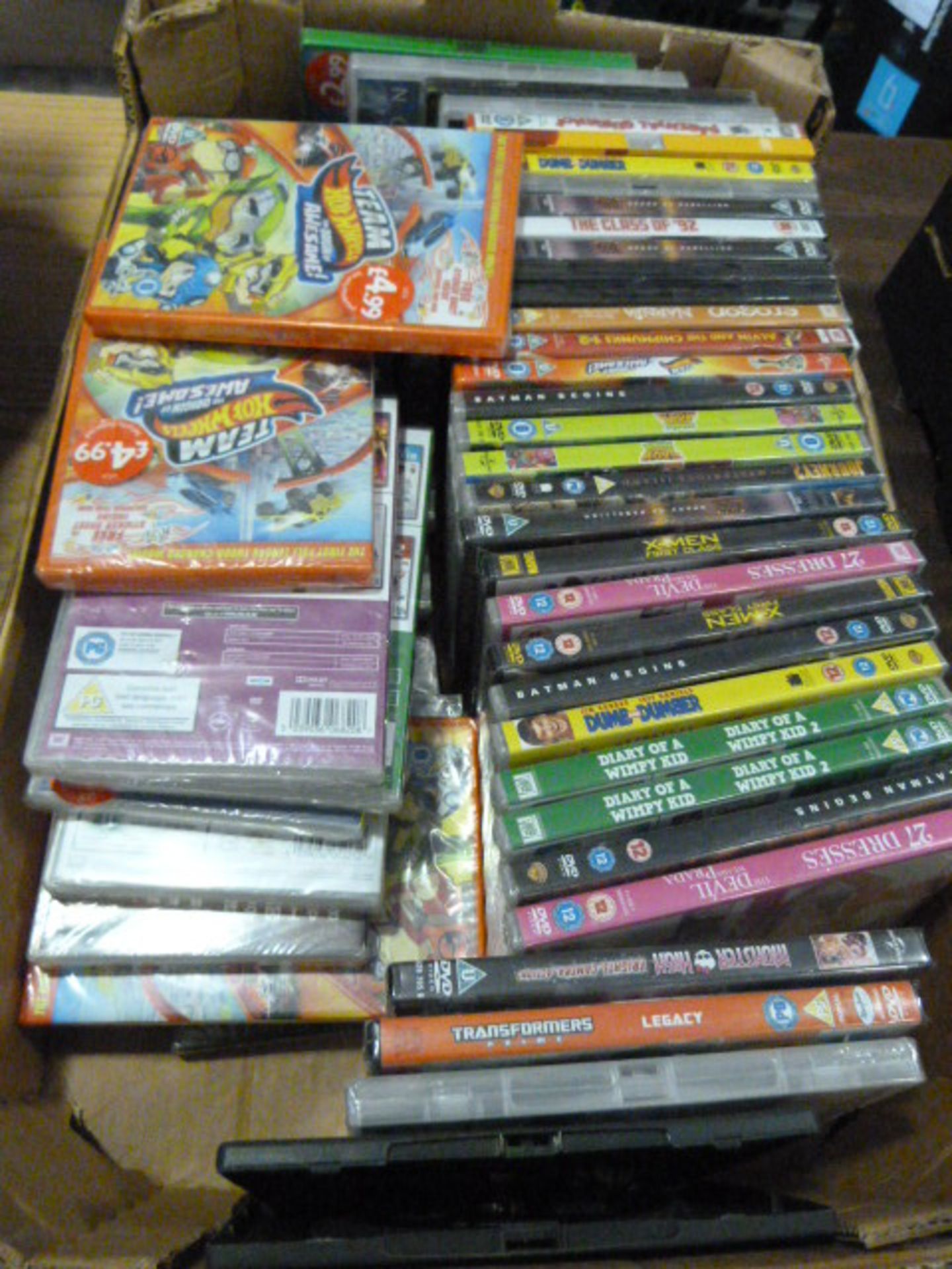 Box of Children's DVDs