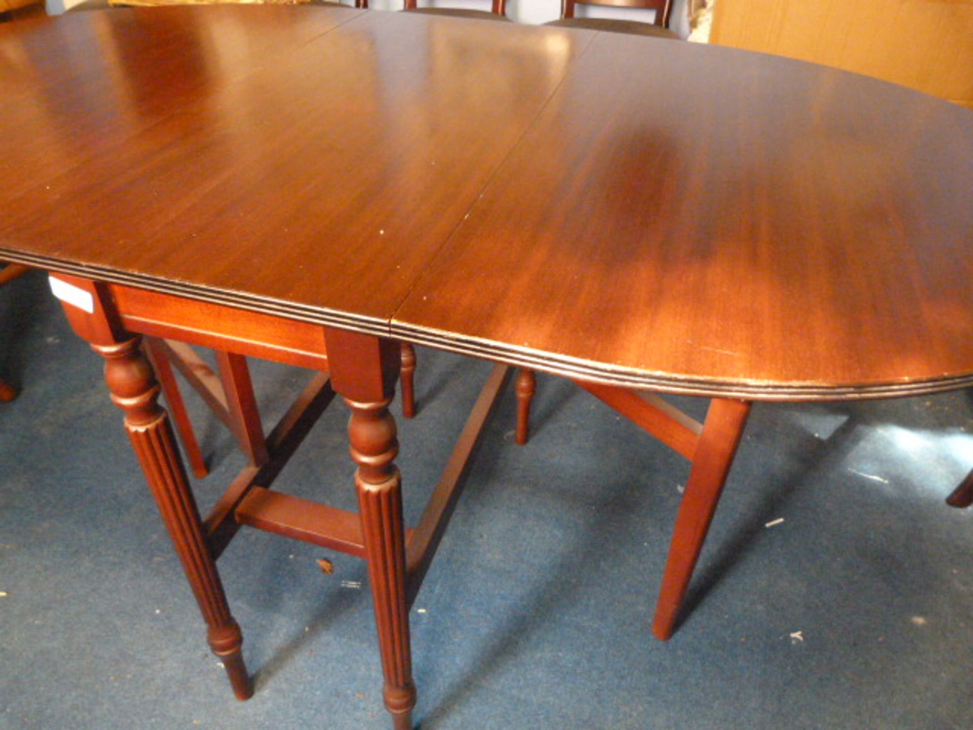 Small Oval Drop Leaf Dining Table