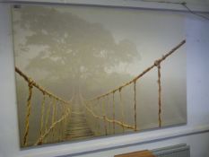 Large Canvas Print - Jungle Bridge