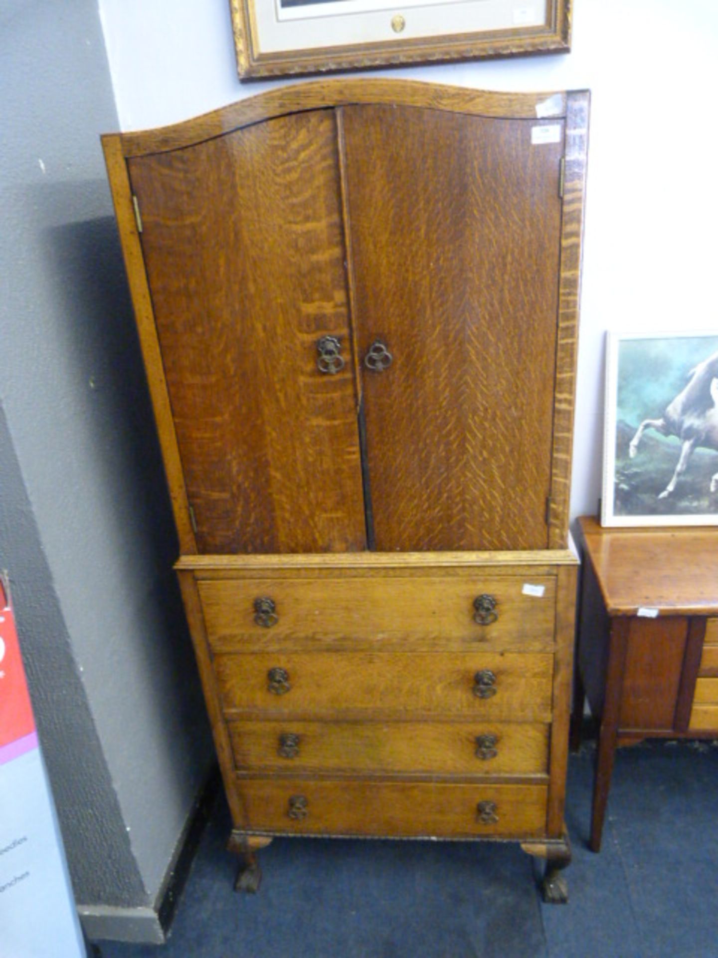 Light Oak Tall Boy and a Hall Table