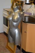Female Shop Display Mannequin on Chrome Stand