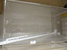 Clear Plastic Display Box and a Fiskvik Rack