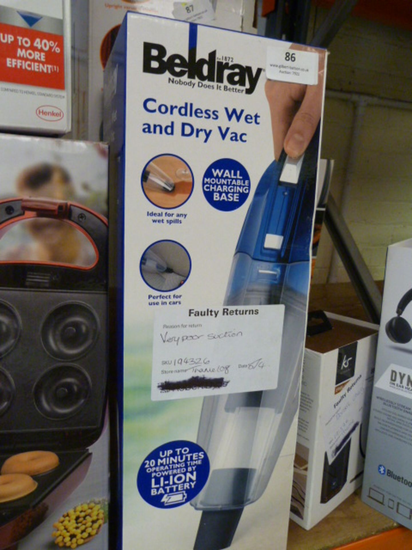 *Beldry Cordless Wet & Dry Vacuum