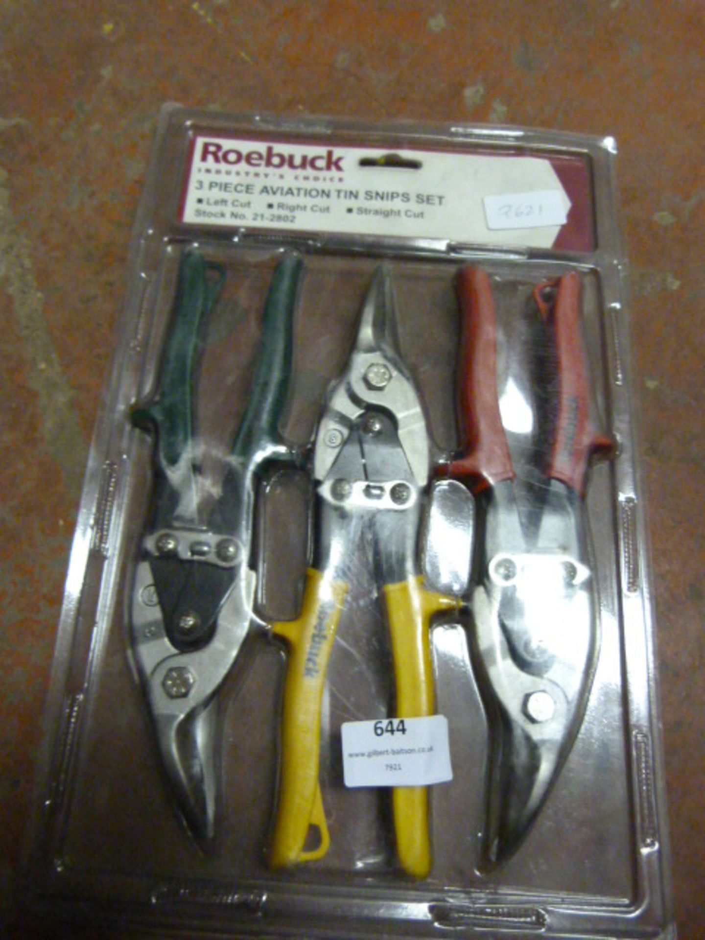 *Three Piece Aviation Tin Snips Set