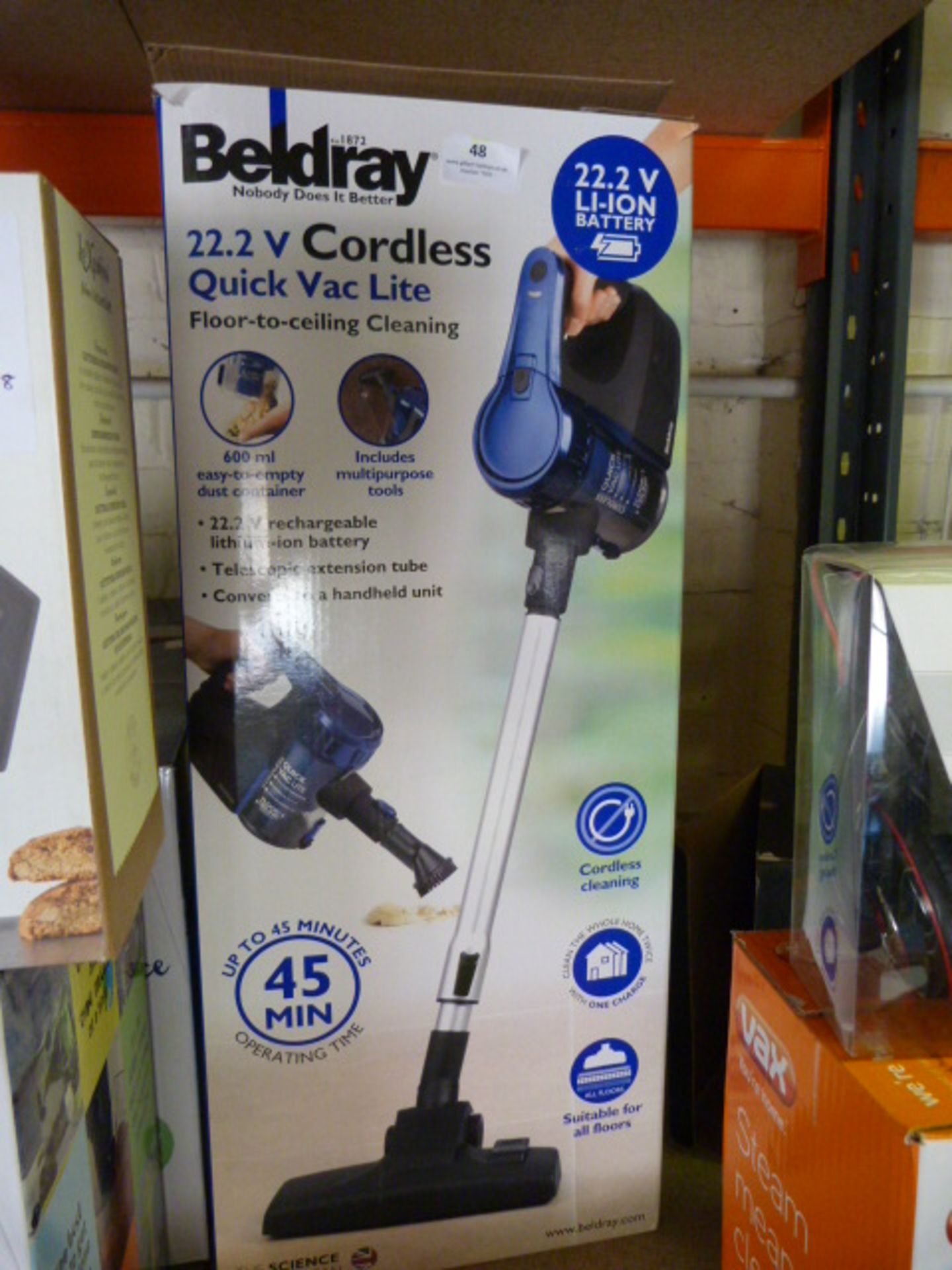 *Beldray 22.2V Cordless Vacuum