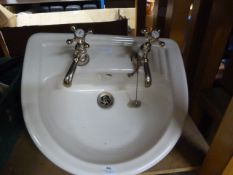 Bathroom Sink with Antique Style Taps