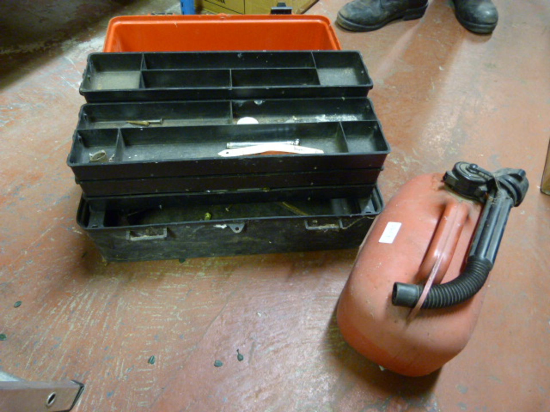 Toolbox and a Plastic Petrol Can