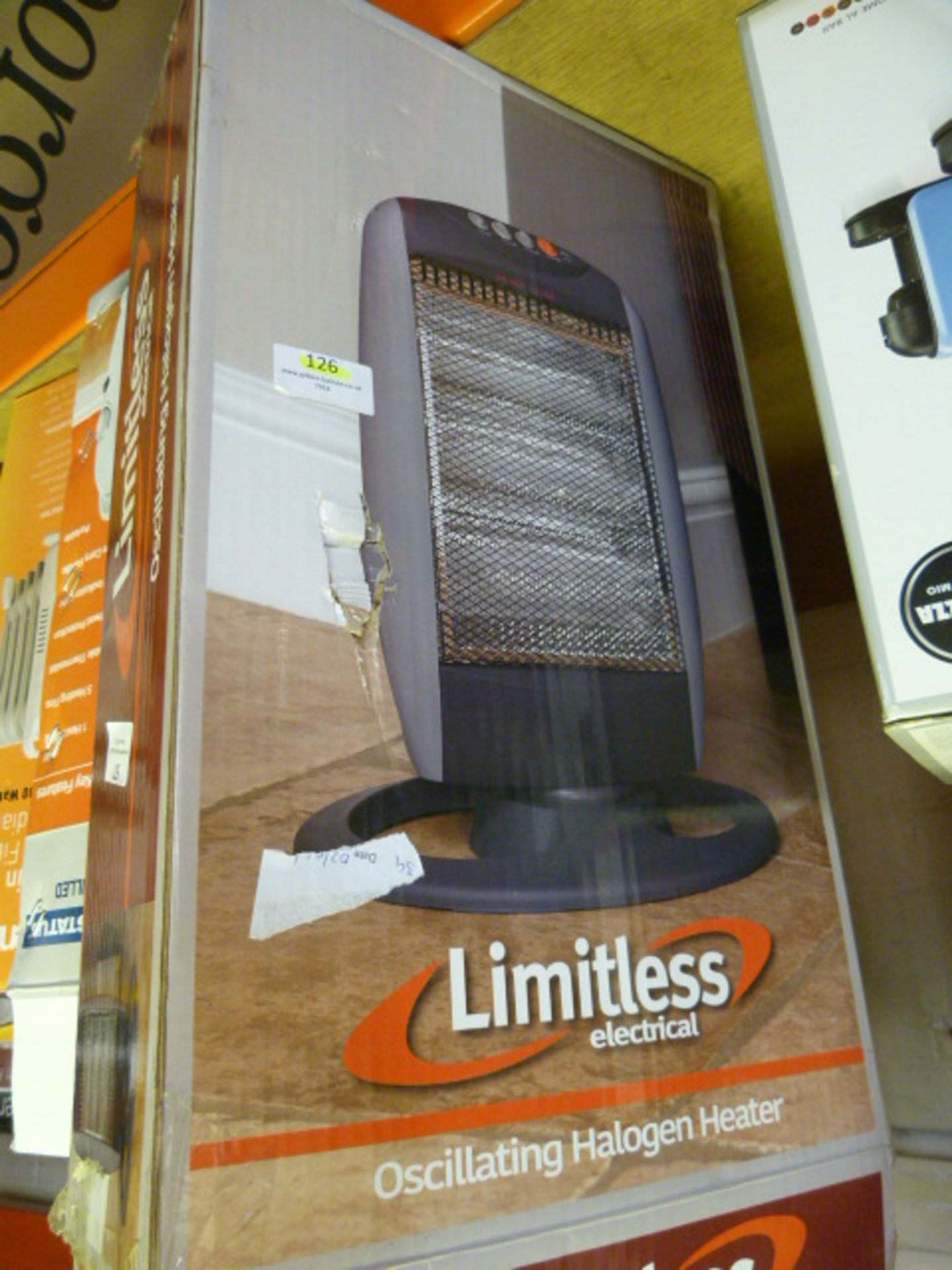 *Limitless Oscillating Halogen Heater