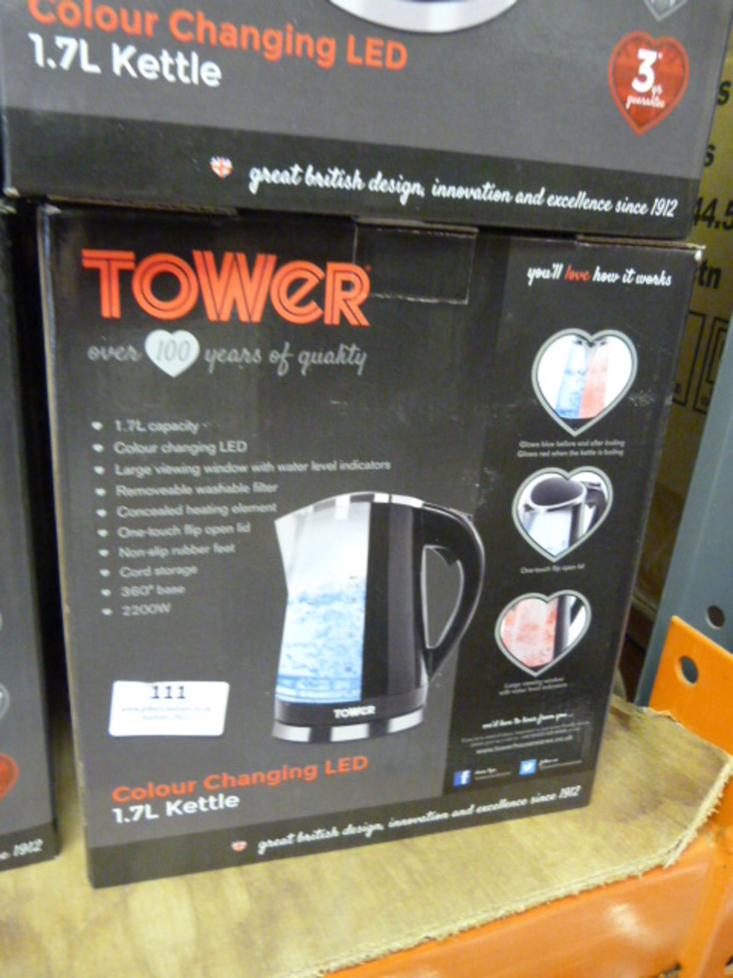 *Tower 1.7L Colour Changing Kettle