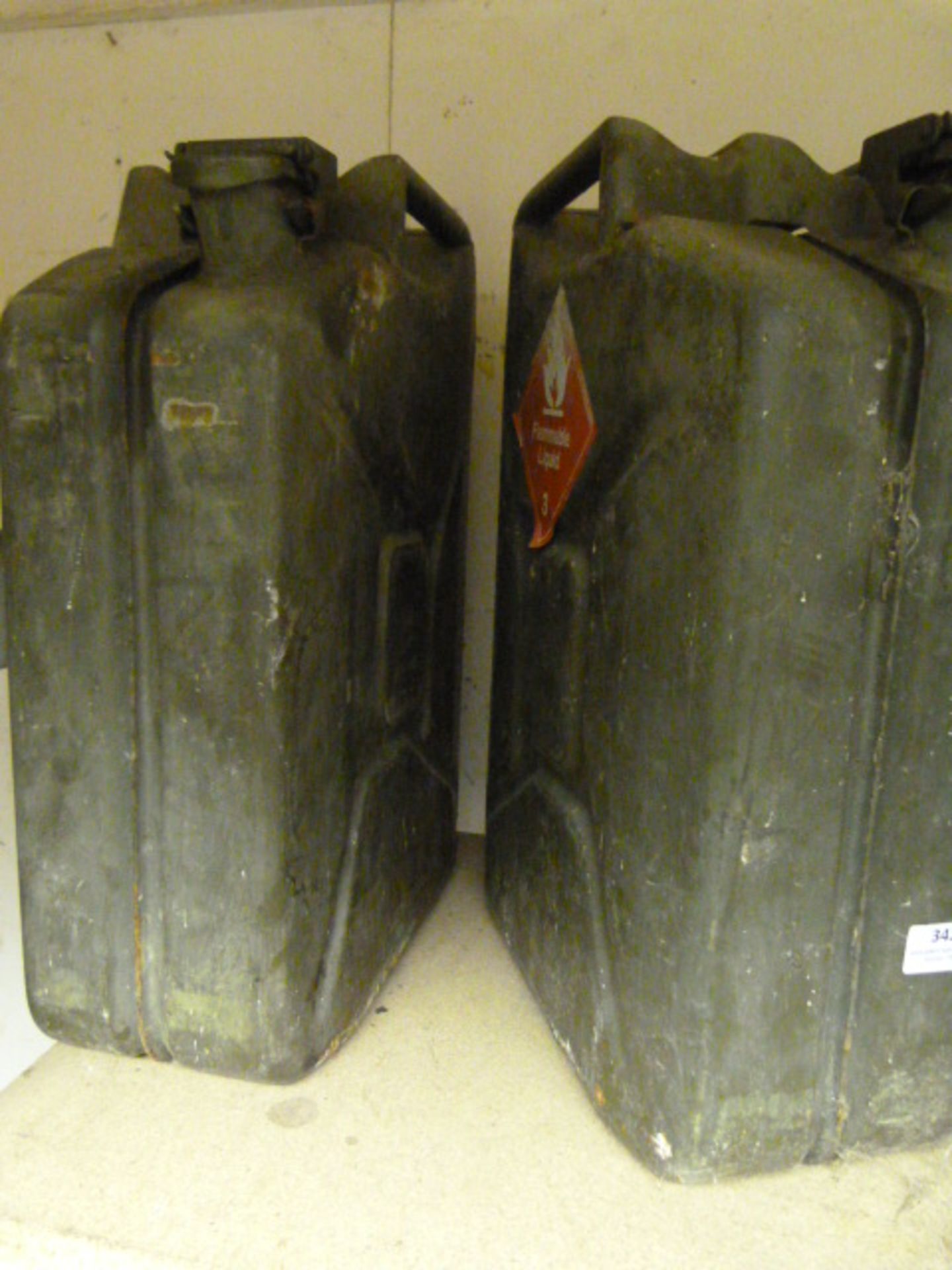 Two Metal Jerry Cans