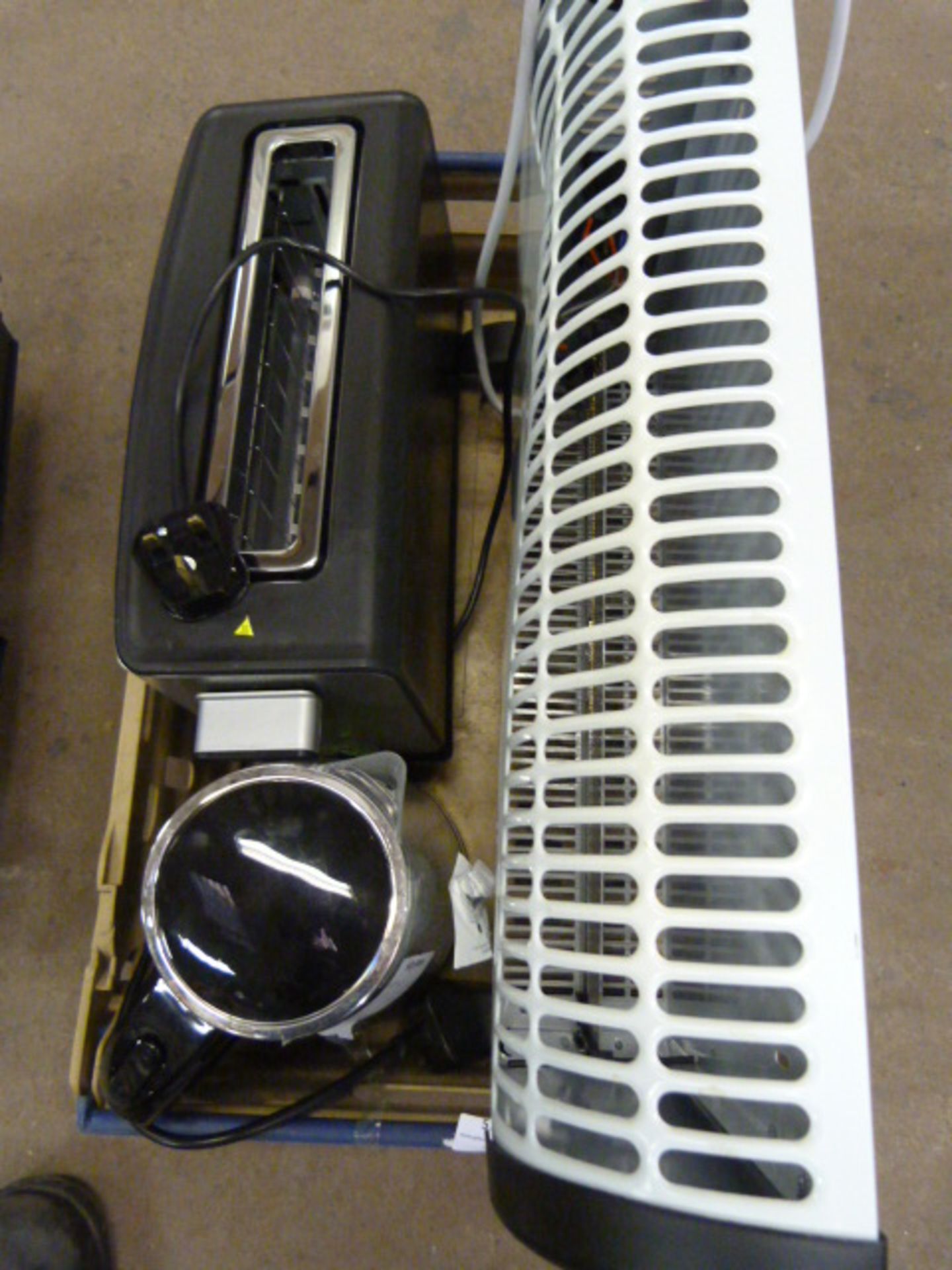 *Box Containing Fan Heaters, Toaster and a Kettle