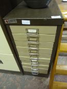 Small Ten Drawer Pedestal