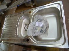 *Stainless Steel Sink with Drainer