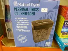 *Robert Dyas Personal Cross Cut Shredder