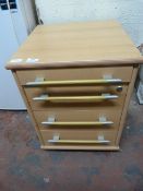 Small Four Drawer Office Pedestal