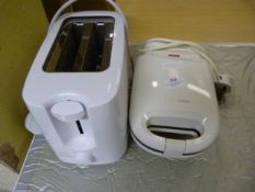 Toaster and a Toasted Sandwich Maker