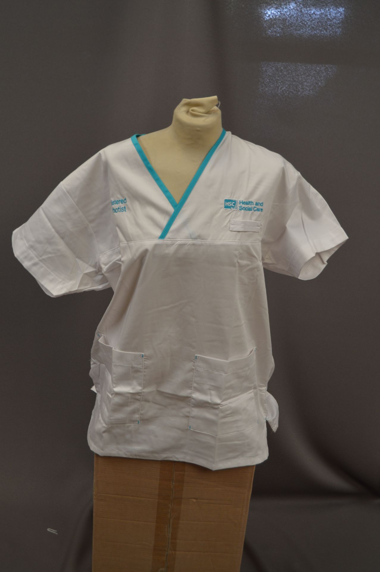 *Twenty Three HA2353 Male White Tunics; Regular an