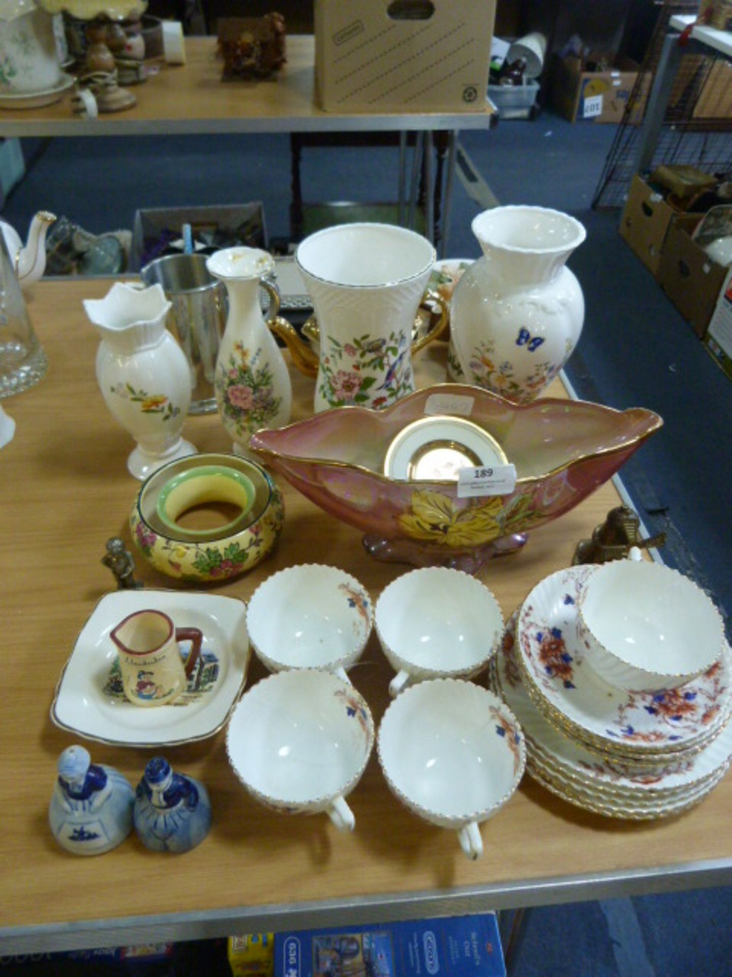 Pottery Vases, Part Tea Set, Ornaments, etc.