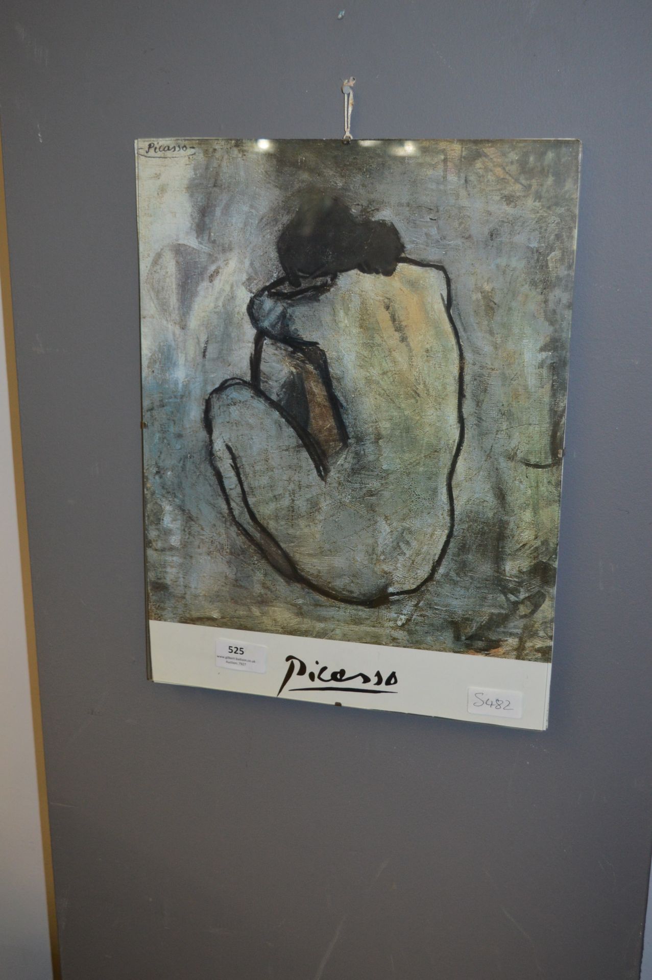 Mounted Picasso Print - Nude Lady