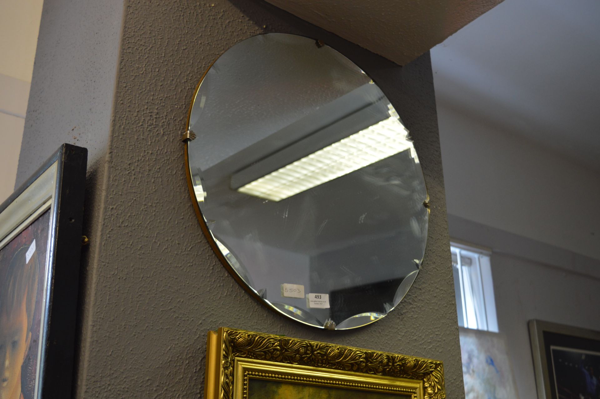 Circular Bevelled Edge Wall Mirror