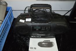 Matsui CD70 Stereo Radio Cassette Player