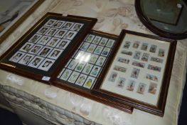Set of Three Framed Cigarette Card Collections