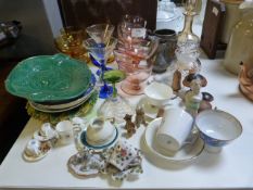 Coloured Glassware, Decorative Plates, Miniature O