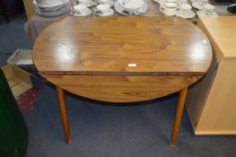 Laminated Wood Effect Drop Leaf Dining Table
