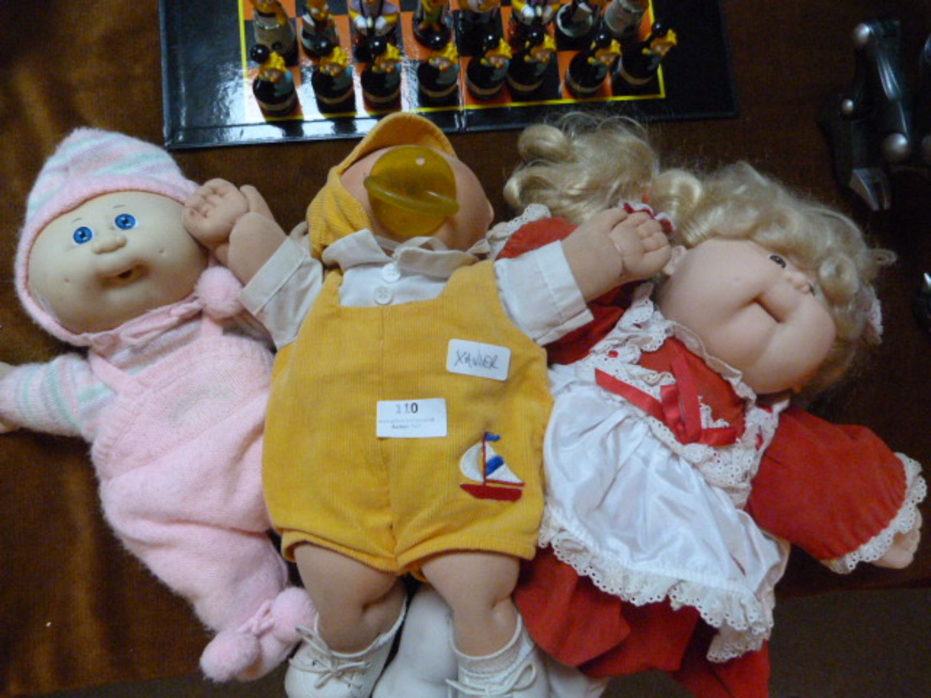 Three Xavier Cabbage Patch Dolls