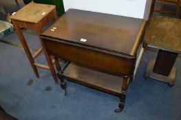 Priory Style Oak Trolley Table