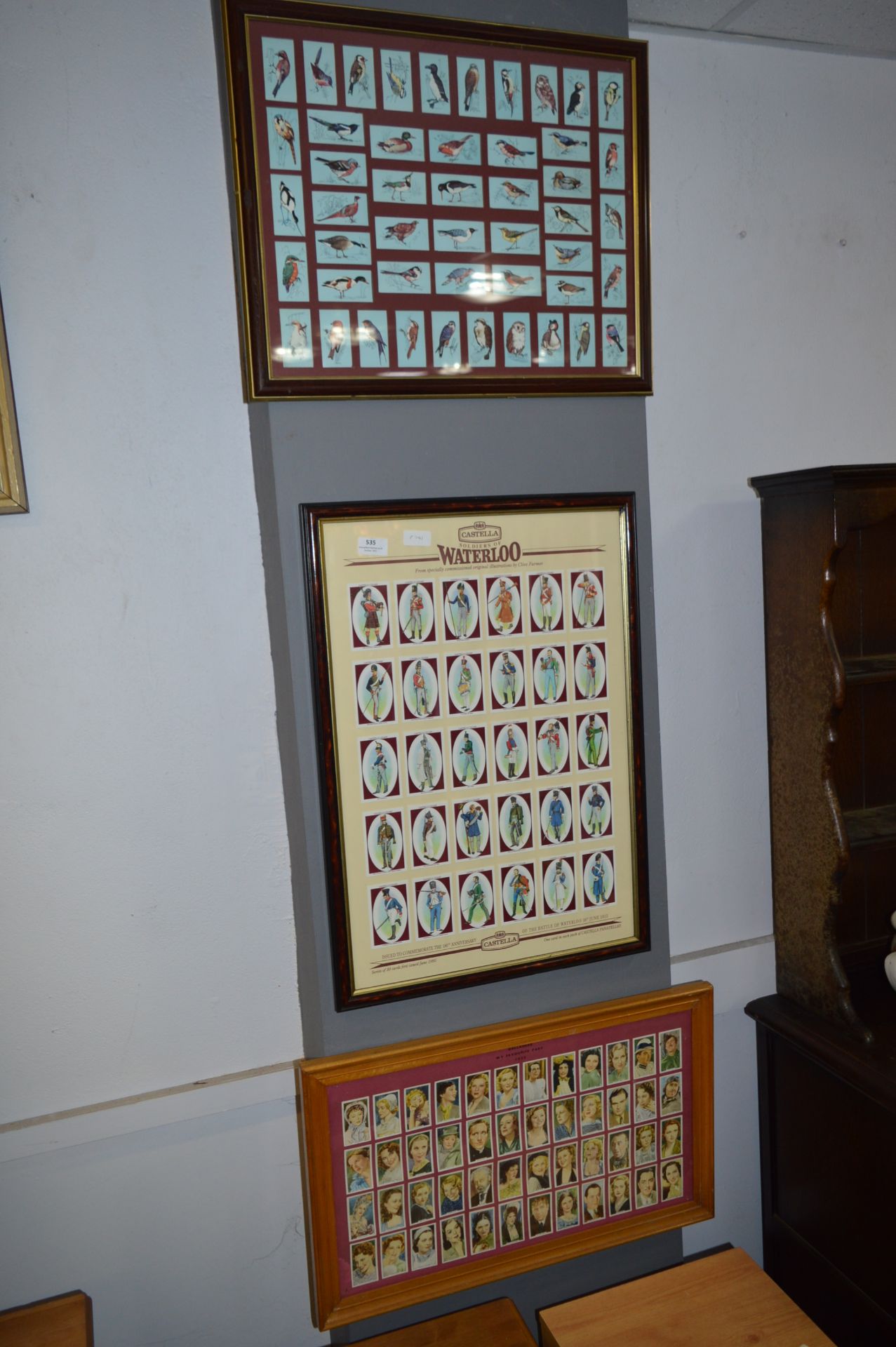 Set of Three Framed Cigarette and Cigar Card Colle