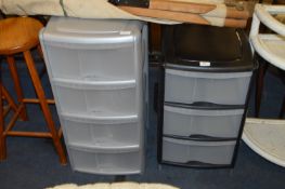 Three Height Plastic Storage Unit and a Grey Four