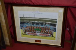 Framed and Autographed Team Photo - Hull City 2006