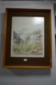 Framed Water Colour by Geoff Wood - Corner Grant f