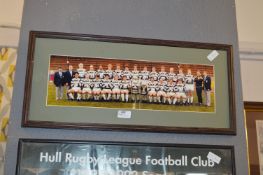 Framed Photo Print - Hull FC early 80's