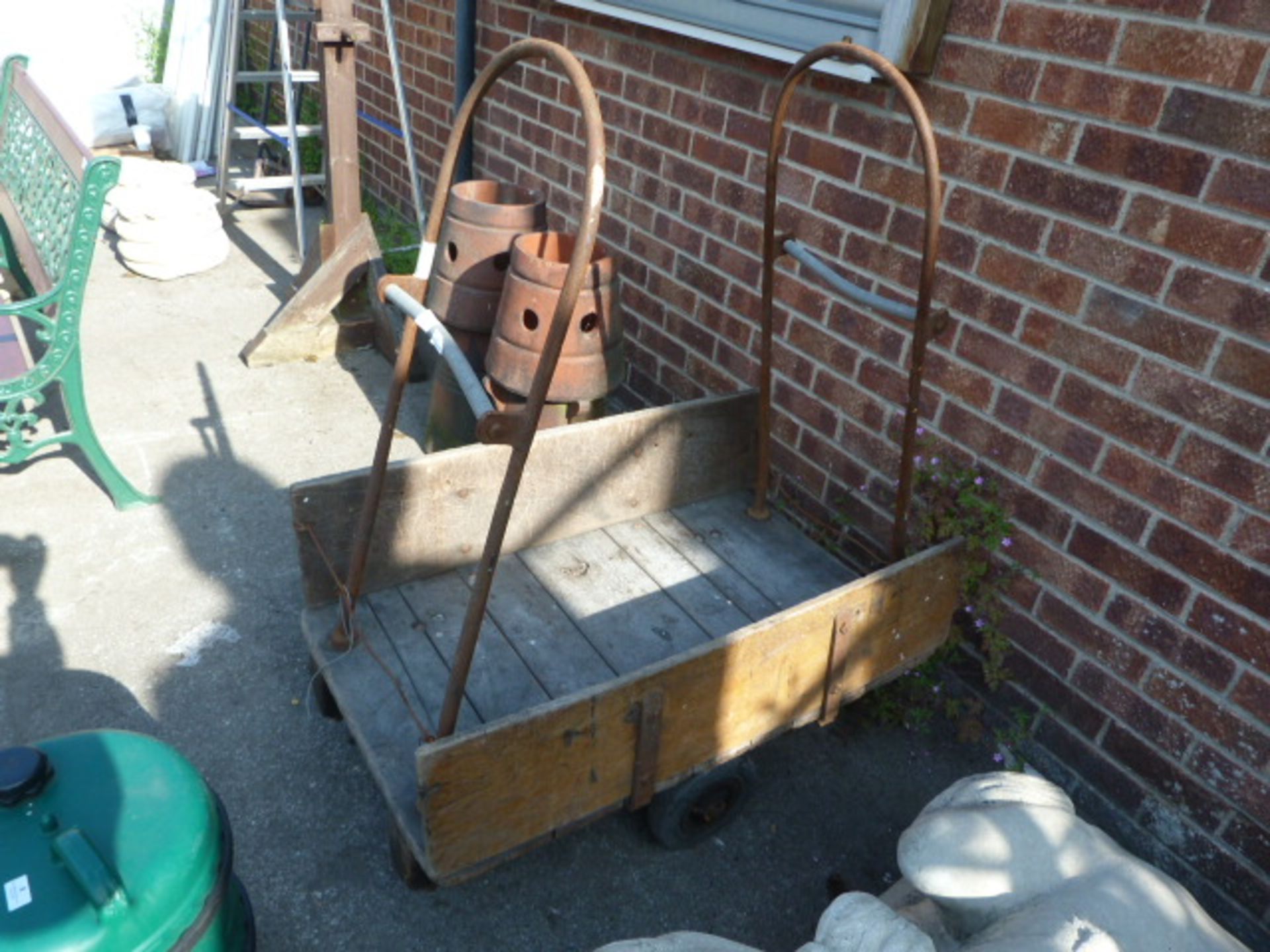 Vintage Industrial Wheelbarrow