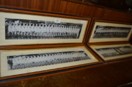 Set of Four Framed British Rugby League Dream Team