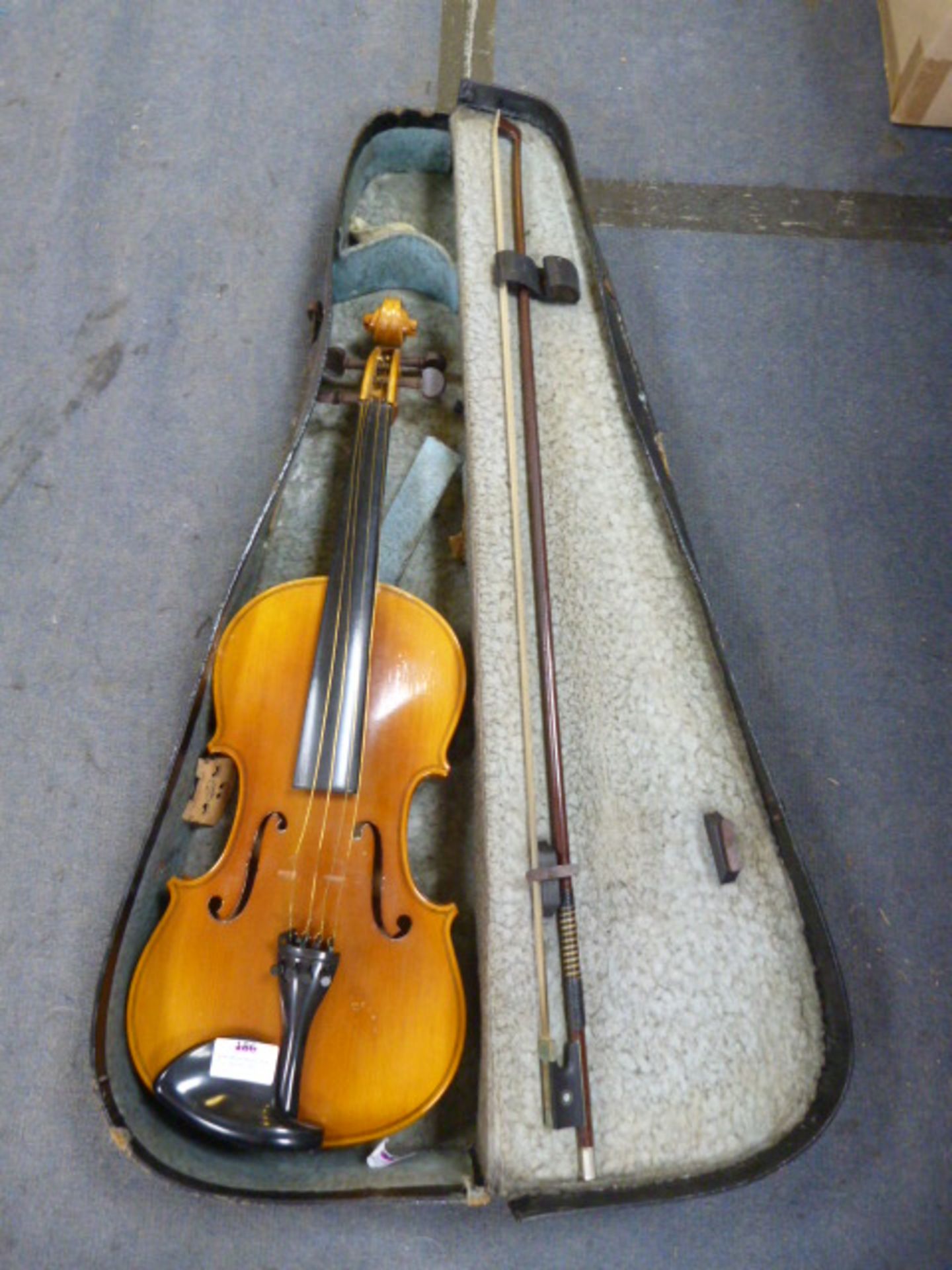 Violin with Bow and Case