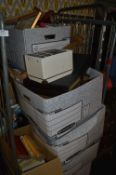*Cage Lot; Large Quantity of Books