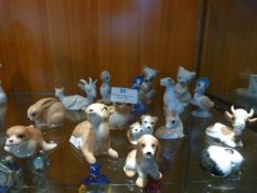 Seventeen Szeiler Pottery Miniature Figures