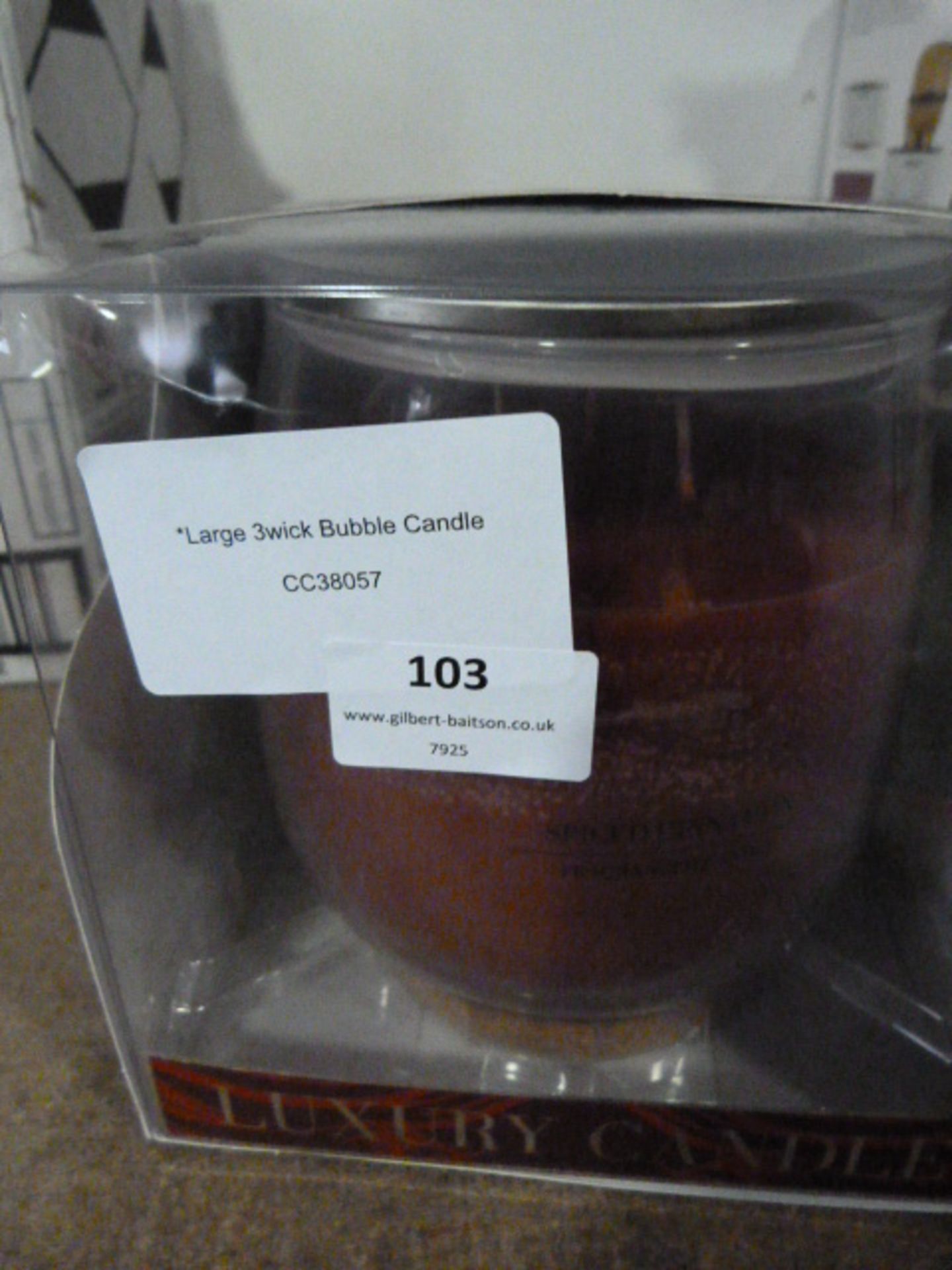 *Large 3 Wick Bubble Candle