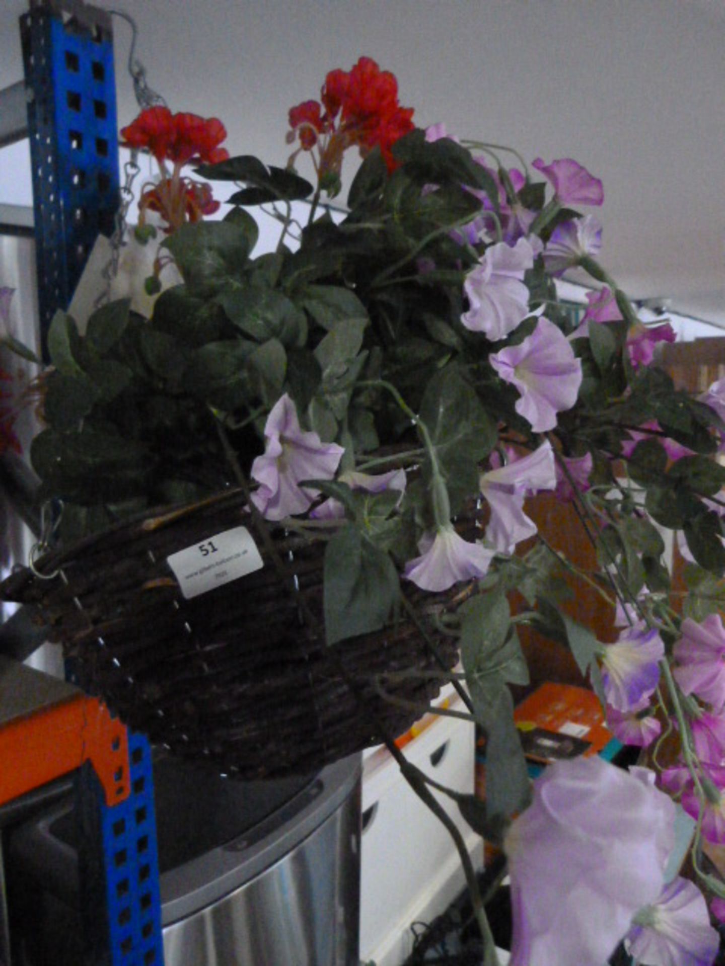 *Artificial Hanging Basket